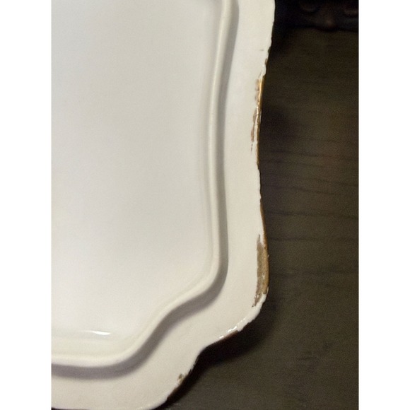 Antique Haviland & Co Limoges White Gold Gilt Porcelain Covered Vegetable Tureen - Picture 12 of 13